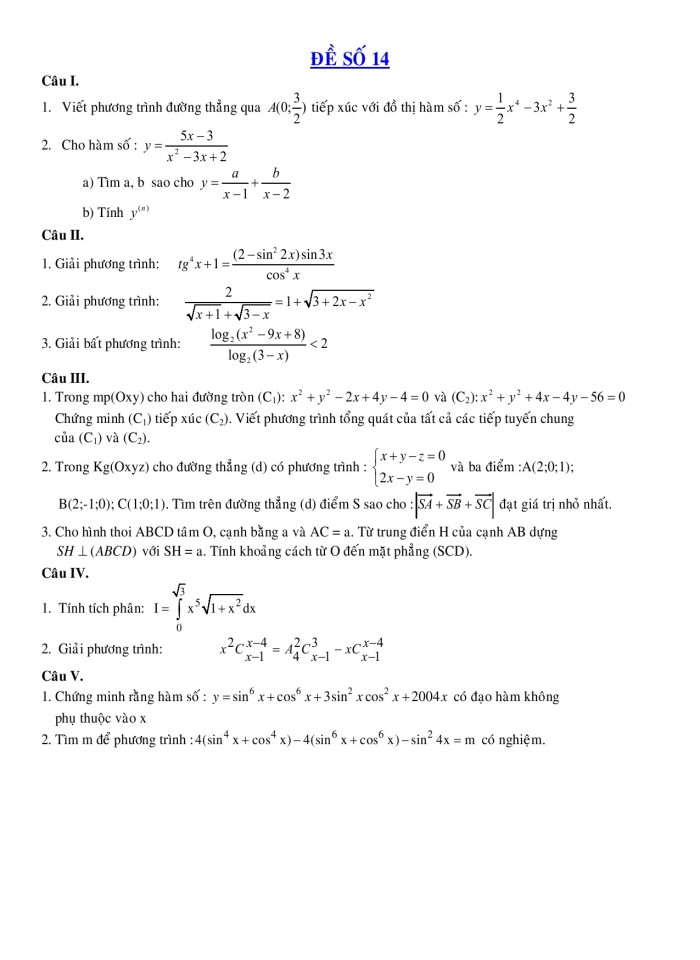 image for page Dạng đề kiểm tra 15 phút hình học 10