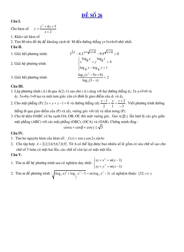 image for page Dạng đề kiểm tra 15 phút hình học 10