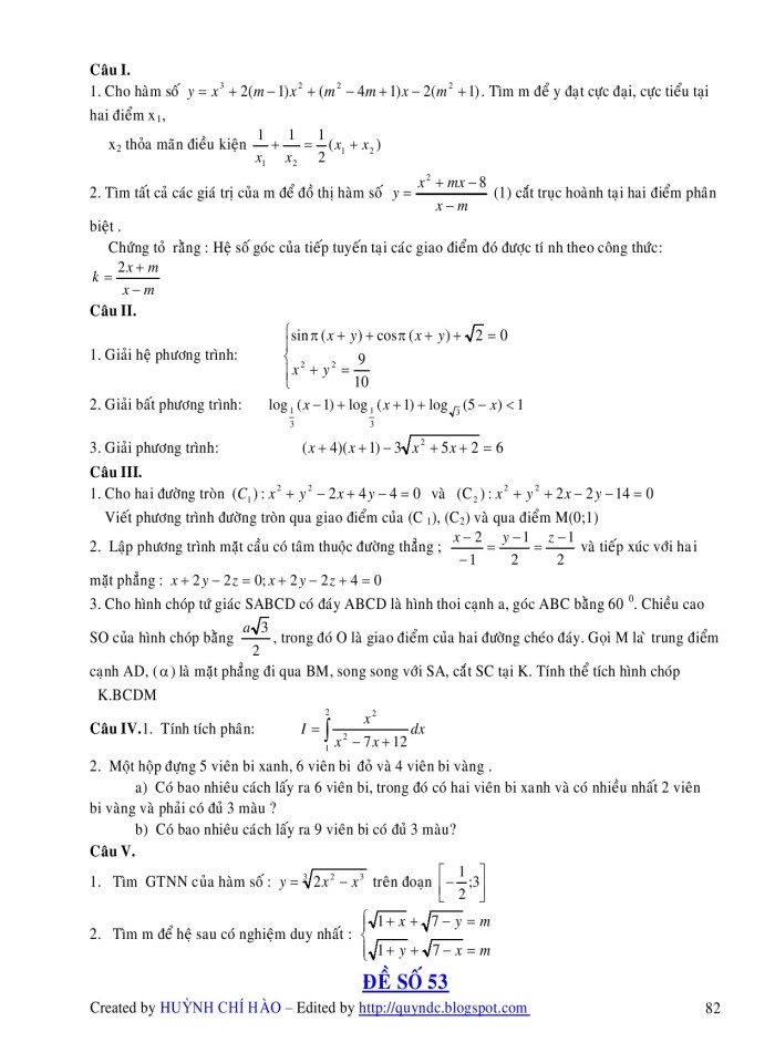 image for page Dạng đề kiểm tra 15 phút hình học 10