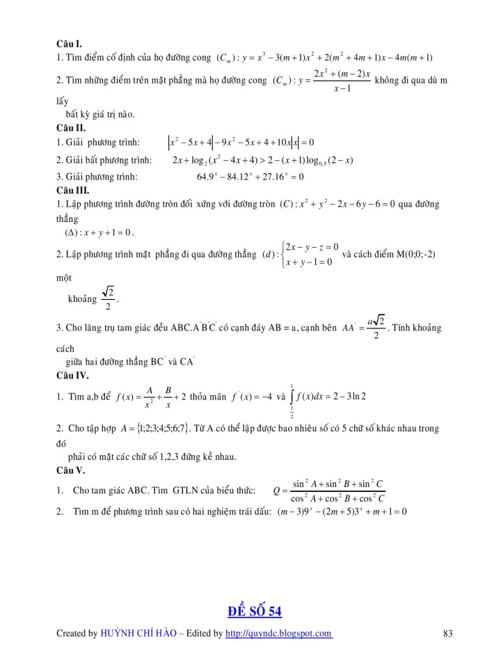 image for page Dạng đề kiểm tra 15 phút hình học 10