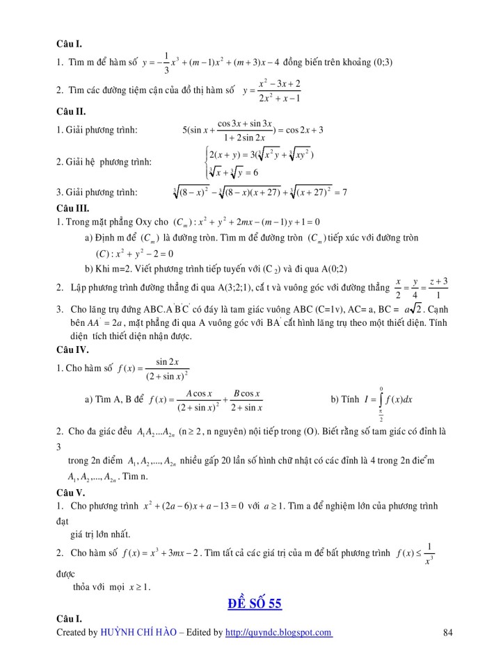 image for page Dạng đề kiểm tra 15 phút hình học 10