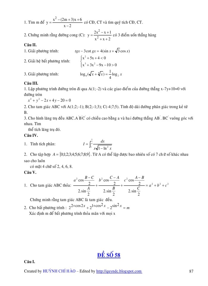 image for page Dạng đề kiểm tra 15 phút hình học 10