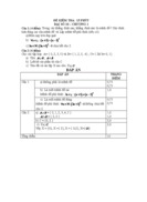 Đề minh họa kiểm tra đại số 10 và đáp án