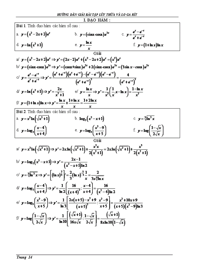 image for page Bài tập về lũy thừa dạng : RÚT GỌN