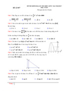 Đề thi minh họa kỳ thi THPT Quốc Gia năm 2017 Môn: TOÁN