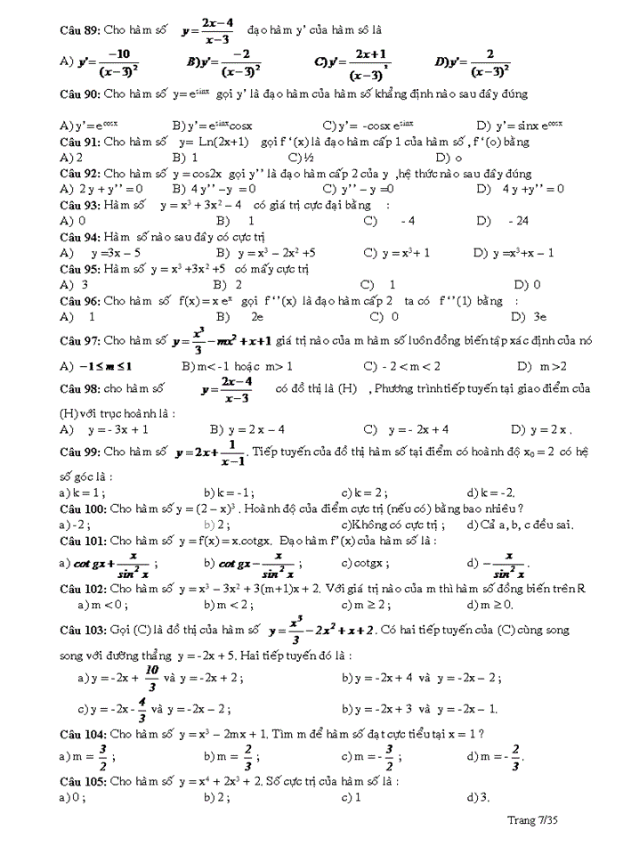 image for page Trắc nghiệm chương
