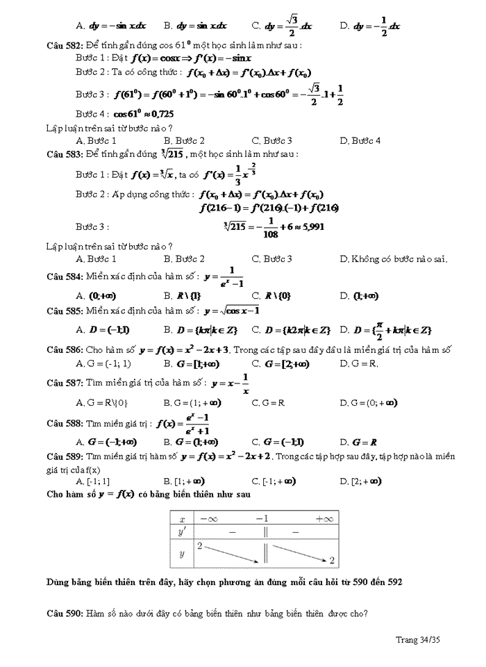 image for page Trắc nghiệm chương