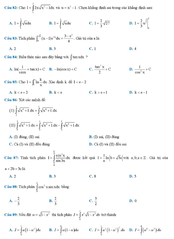 image for page Tích phân hay và khó