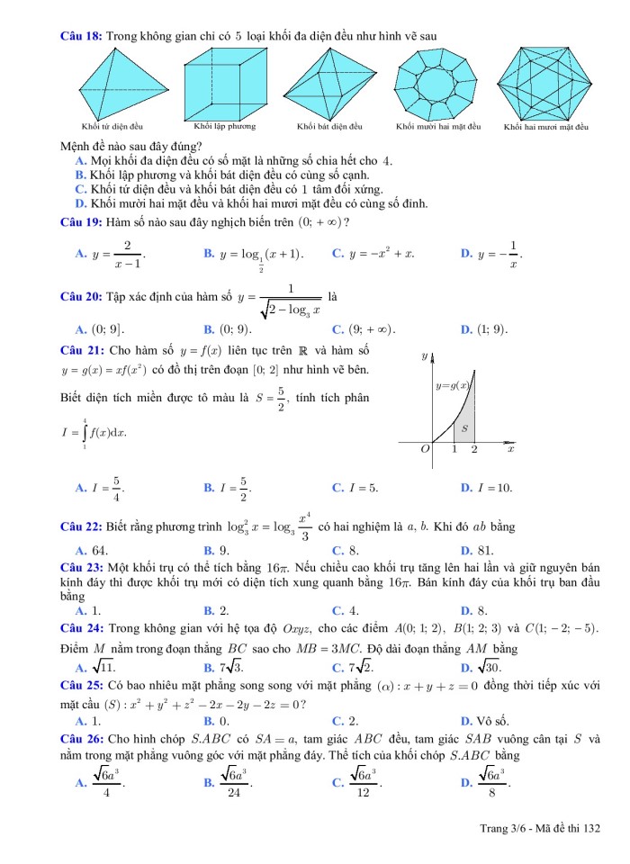 image for page Đề thi thử THPT Quốc Gia lần thứ IV năm 2017 Bài thi: TOÁN