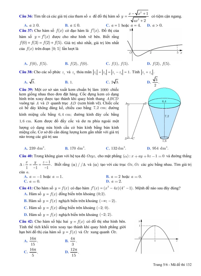 image for page Đề thi thử THPT Quốc Gia lần thứ IV năm 2017 Bài thi: TOÁN