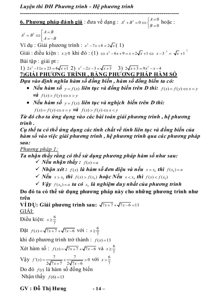 image for page Phương trình - hệ phương trình