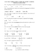50 câu trắc nghiệm số phức về phép chia số phức và phương trình bậc hai hệ số thực