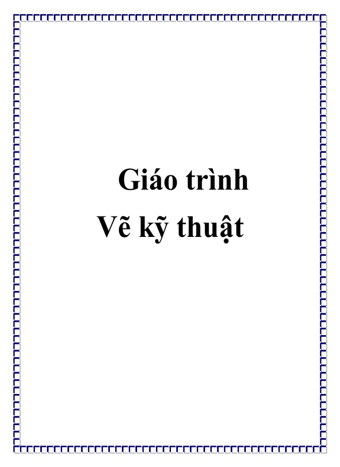 Giáo trình vẽ kỹ thuật