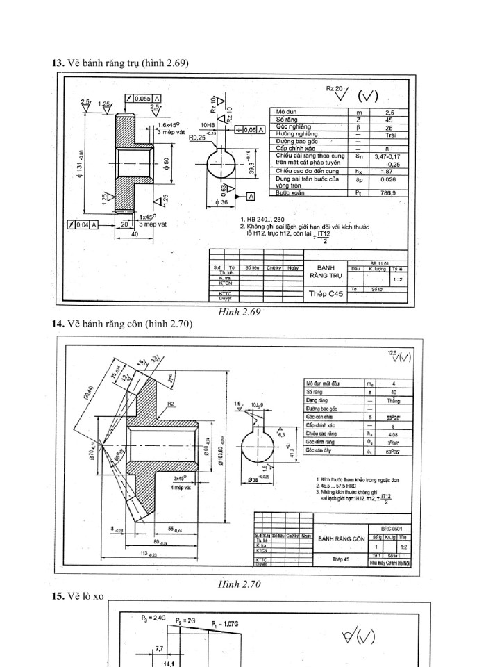 image for page Vẽ kỹ thuật - vẽ quy ước và các chi tiết mối ghép