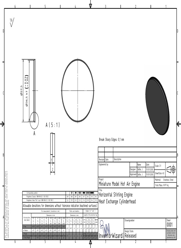 image for page Horizontal stirling engine heat exchange cylinder