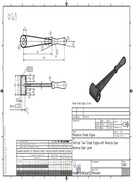 Verical twin steam engine with reverse gear reverse gear lever