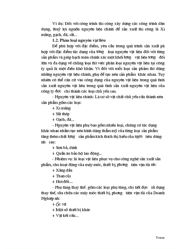 image for page Công tác quản lý Nguyên Vật Liệu