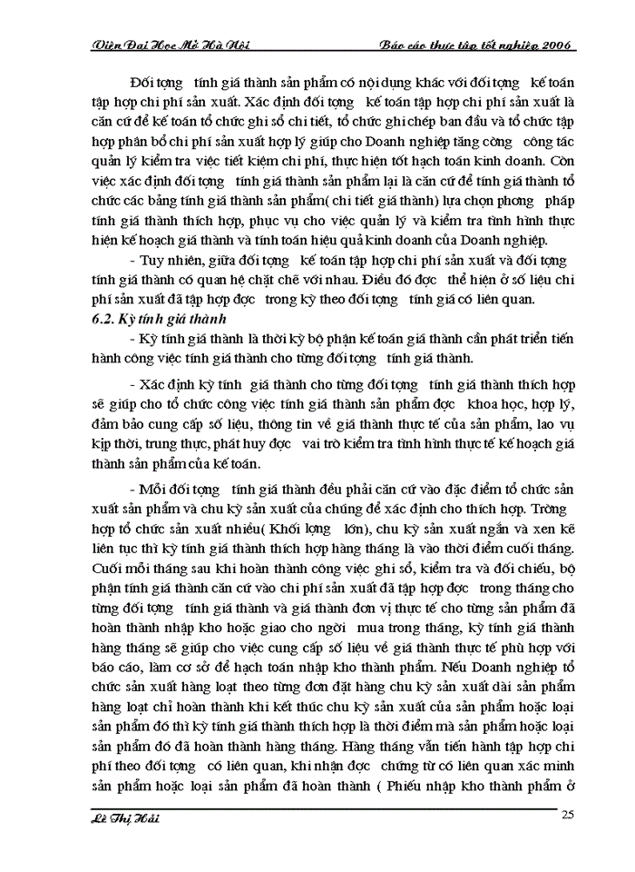 image for page Hoàn thiện công tác kế toán chi phí sản xuất và tính giá thành sản phẩm tại  công ty TNHH cơ kim khí SƠN HÀ