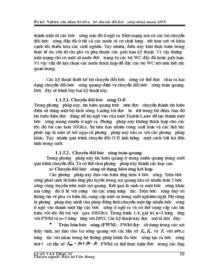image for page Nghiên cứu phân bổ tối ưu bộ chuyển đổi bước sóng trong mạng AON