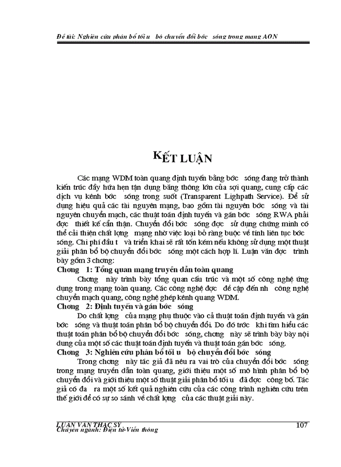 image for page Nghiên cứu phân bổ tối ưu bộ chuyển đổi bước sóng trong mạng AON