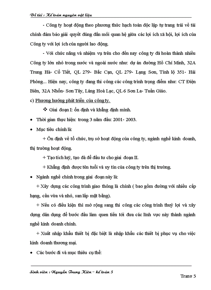 image for page Kế toán nguyên vật liệu tại Công ty cổ phần xây dựng giao thông 18