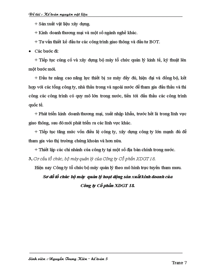 image for page Kế toán nguyên vật liệu tại Công ty cổ phần xây dựng giao thông 18