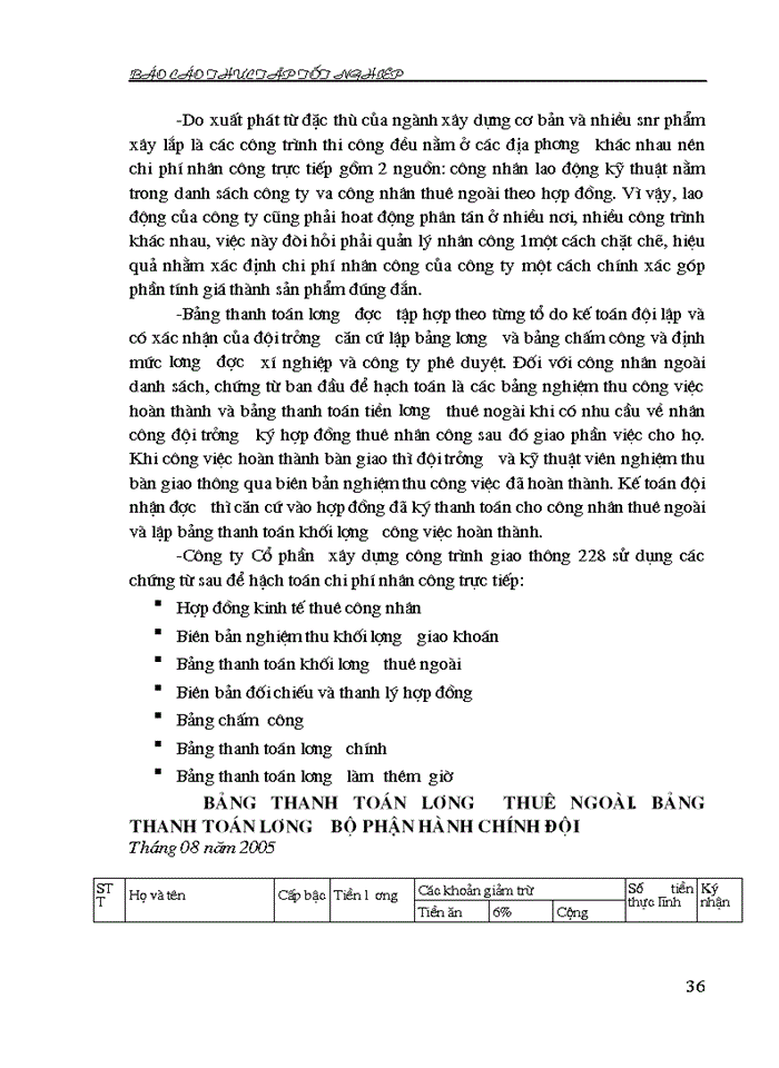 image for page Tổ chức kế toán tại Công ty Cổ phần  xây dựng công trình giao thông 228