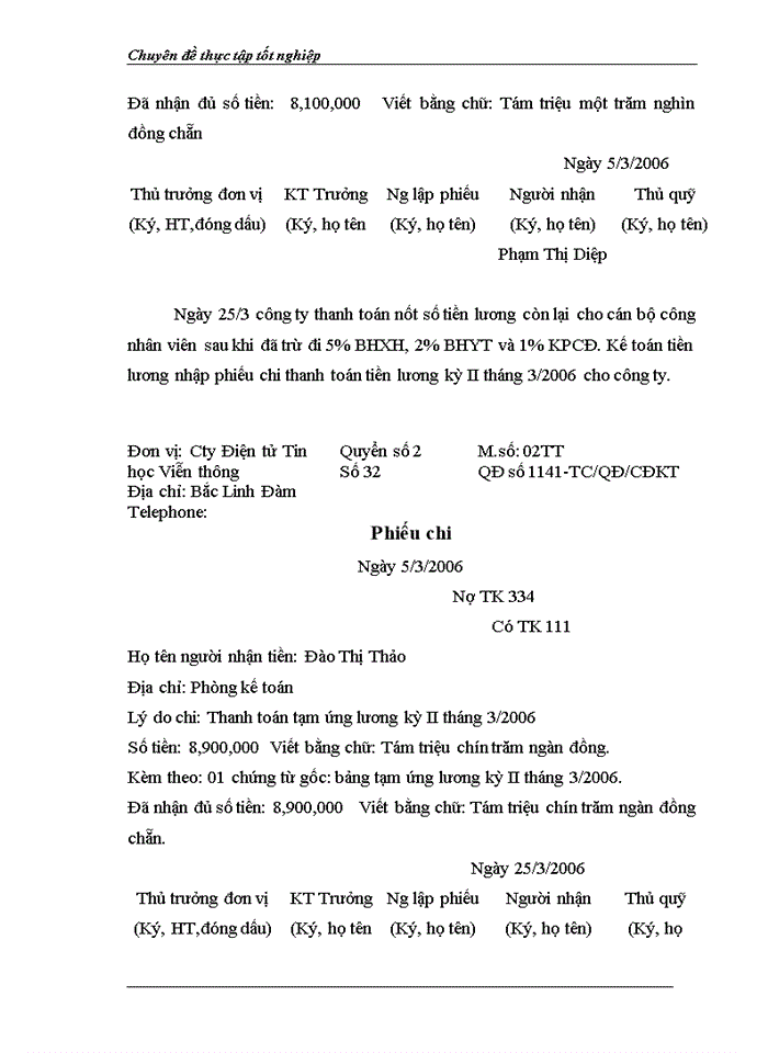 image for page Kế toán tiền lương và các khoản trích theo lương tại Công Ty cổ phần Điện tử Tin học Viễn Thông