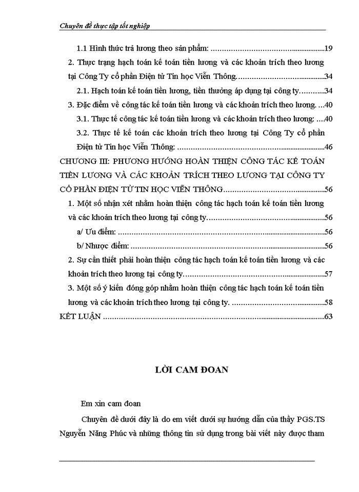 image for page Kế toán tiền lương và các khoản trích theo lương tại Công Ty cổ phần Điện tử Tin học Viễn Thông