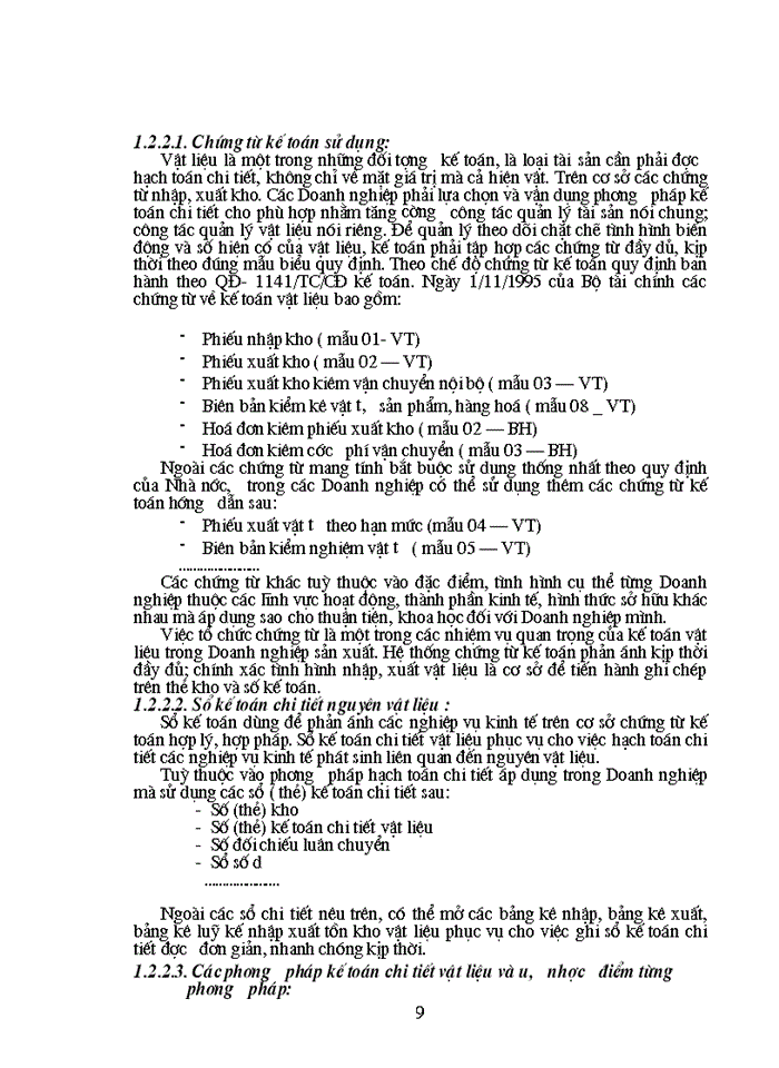 image for page Tổ chức công tác kế toán nguyên vật liệu ở Công Ty Chế Biến Lương Thực và Thức Ăn Gia Súc