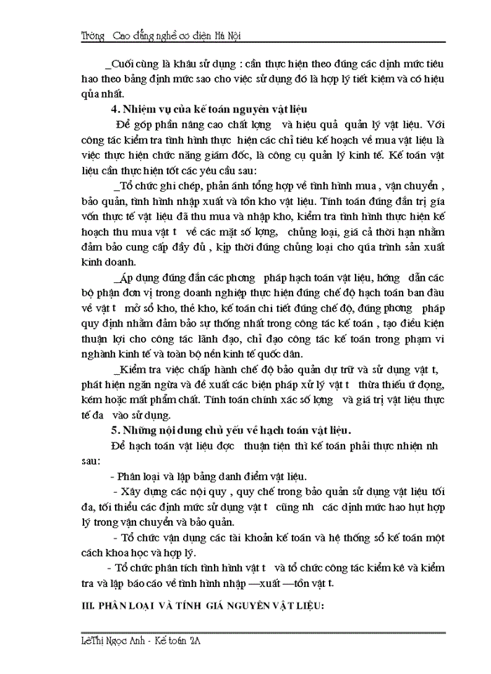 image for page Tổ chức công tác kế toán nguyên vật liệu và tình hình quản lý sử dụng nguyên vật liệu tại công ty CP Sông Hồng 25