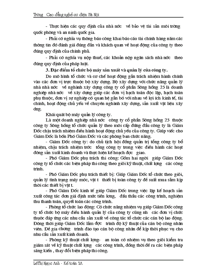 image for page Tổ chức công tác kế toán nguyên vật liệu và tình hình quản lý sử dụng nguyên vật liệu tại công ty CP Sông Hồng 25