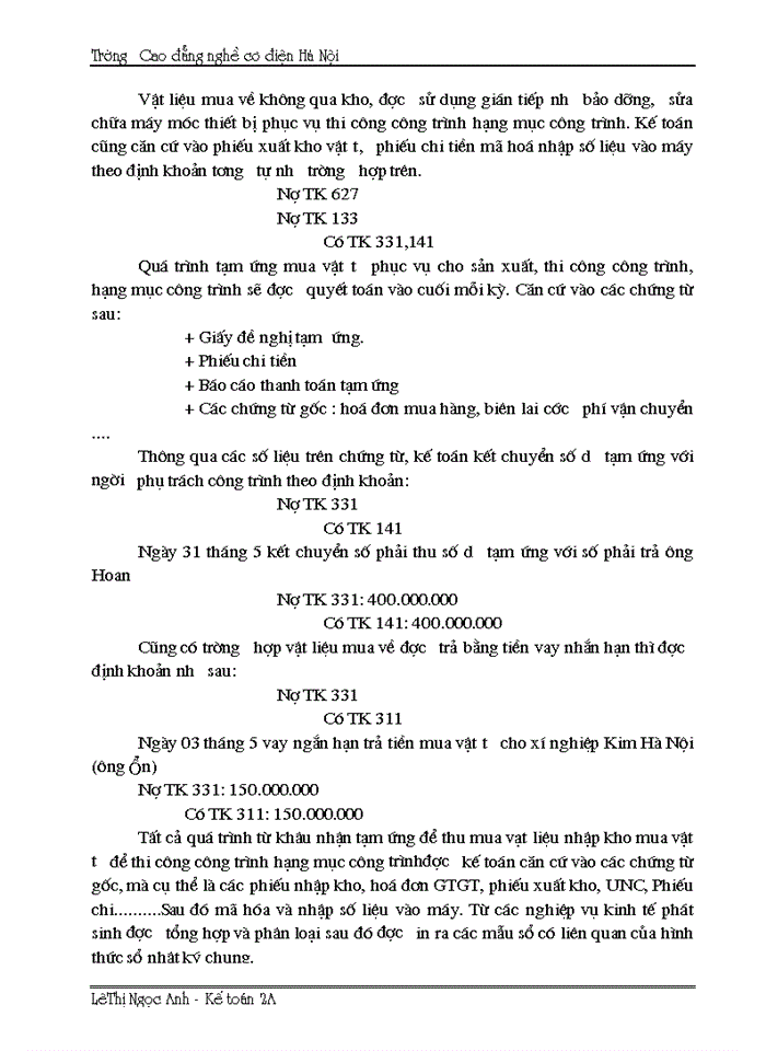image for page Tổ chức công tác kế toán nguyên vật liệu và tình hình quản lý sử dụng nguyên vật liệu tại công ty CP Sông Hồng 25