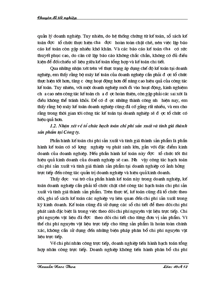 image for page Hoàn thiện hạch toán chi phí sản xuất và tính giá thành sản phẩm tại Xí nghiệp bảo trì và xây lắp cơ điện Hà Nội