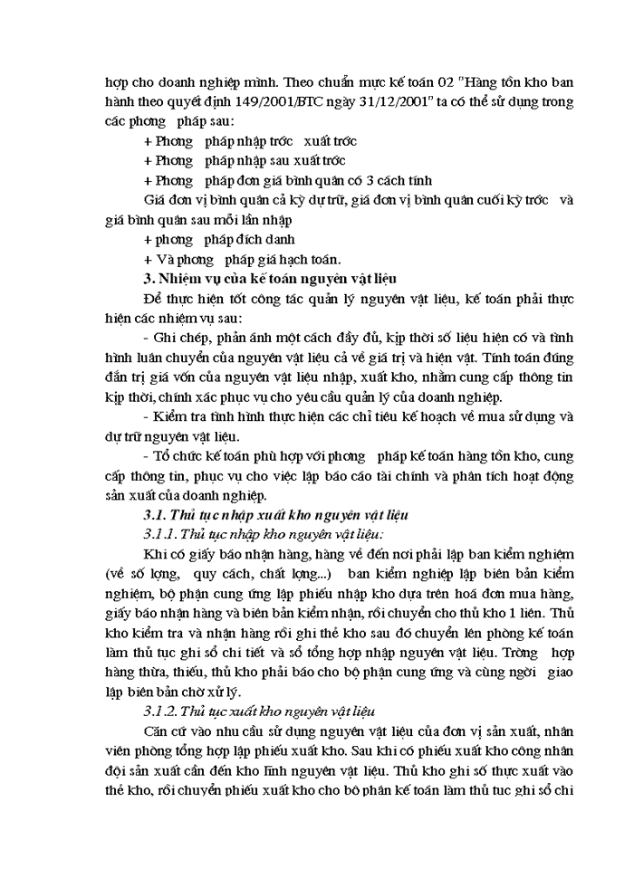 image for page Kế toán nguyên vật liệu tại công ty mía đường Sông Con thị trấn Tân Kỳ - Nghệ An