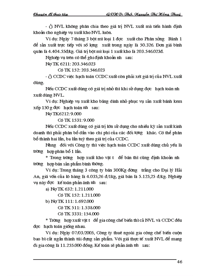 image for page Hoàn thiện hạch toán nguyên vật liệu tại Công ty Cổ phần Bánh kẹo Hải Châu