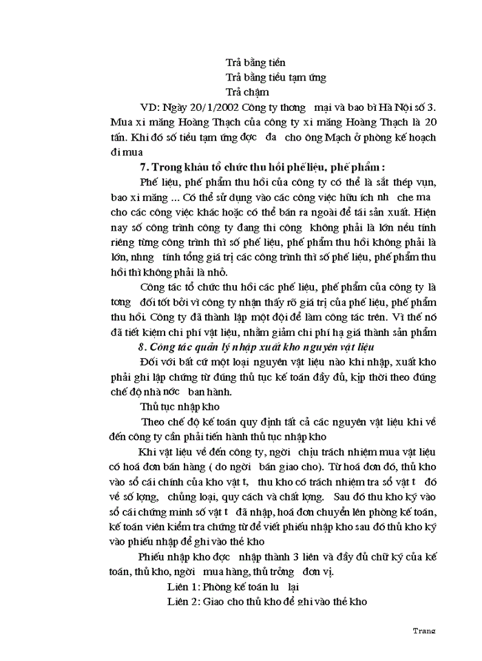 image for page Thực trạng công tác quản lý nguyên vật liệu tại doanh nghiệp