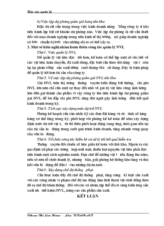 image for page Hoàn thiện công tác quản lý nguyên vật liệu tại Tổng Công ty Bia - Rượu - Nước giải khát - Hà Nội