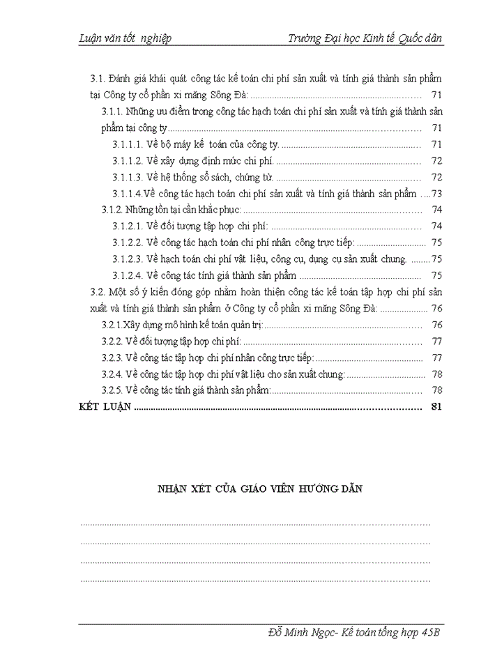 image for page Hoàn thiện công tác kế toán chi phí sản xuất và tính giá thành sản phẩm ở công ty cổ phần xi măng Sông Đà