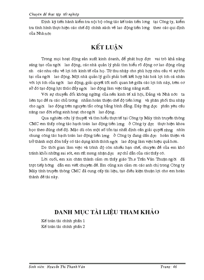 image for page Hoàn thiện hạch toán tiền lương và các khoản trích theo lương tại Công ty Máy tính truyền thông CMC