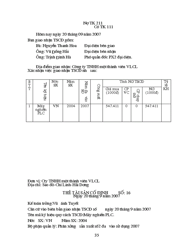 image for page Công tác kế toán TSCĐ hữu hình