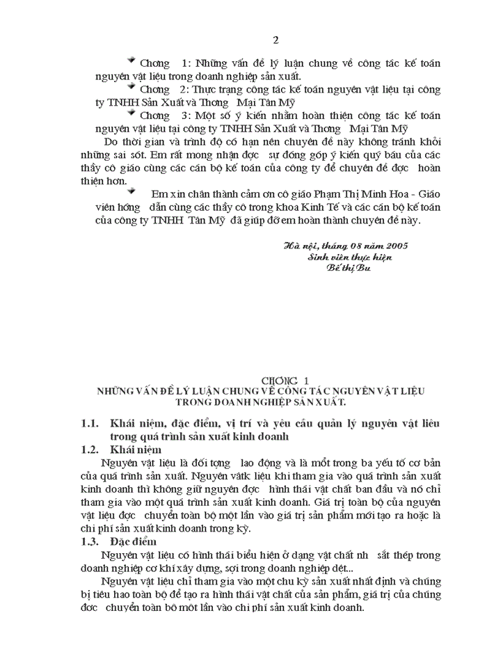 image for page Hoàn thiện công tác kế toán nguyên vật liệu tại công ty TNHH Tân Mỹ