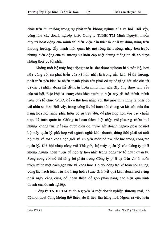 image for page Hoàn thiện kế toán tiêu thụ hàng hoá và xác định kết quả kinh doanh tại Công ty TNHH TM Minh Nguyên