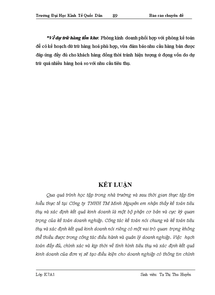 image for page Hoàn thiện kế toán tiêu thụ hàng hoá và xác định kết quả kinh doanh tại Công ty TNHH TM Minh Nguyên