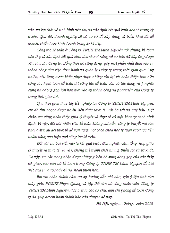 image for page Hoàn thiện kế toán tiêu thụ hàng hoá và xác định kết quả kinh doanh tại Công ty TNHH TM Minh Nguyên