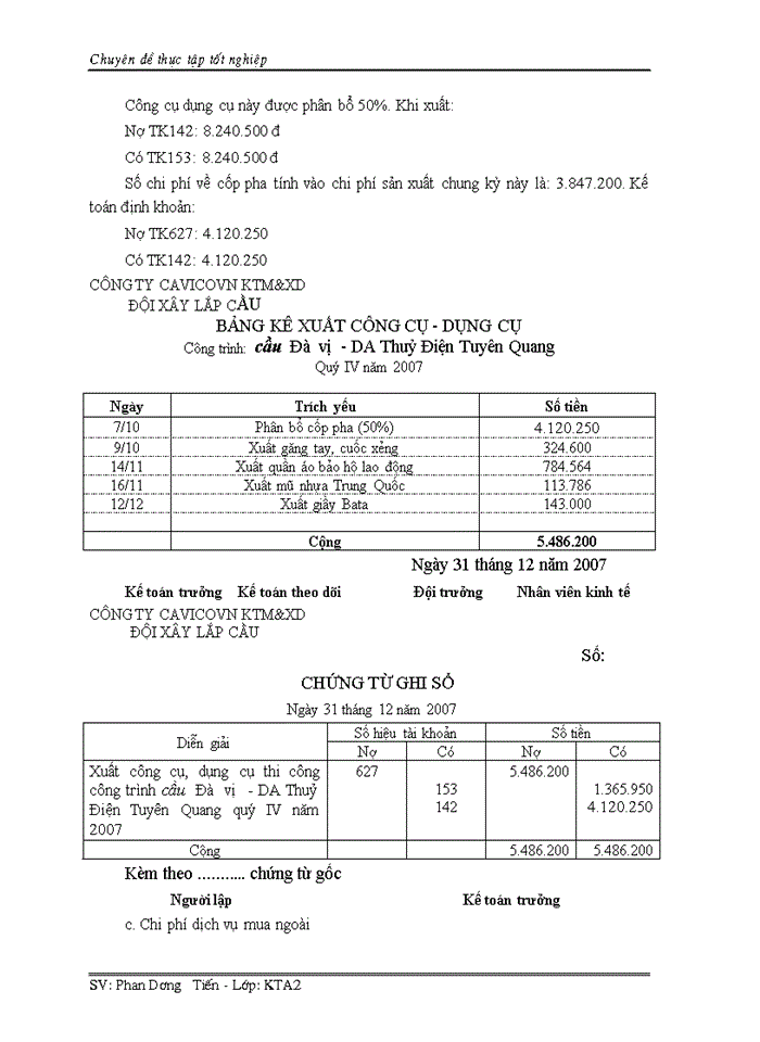 image for page Hoàn thiện kế toán chi phí sản xuất và tính giá thành sản phẩm xây lắp tại Công ty cổ phần CAVICOVN KTM & XD