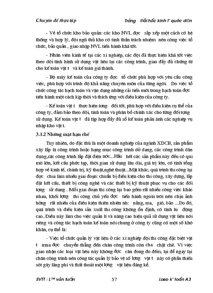 image for page Tổ chức công tác kế toán  nguyên vật liệu tại Công ty CP xây dựng lắp máy điện nước Hà nội
