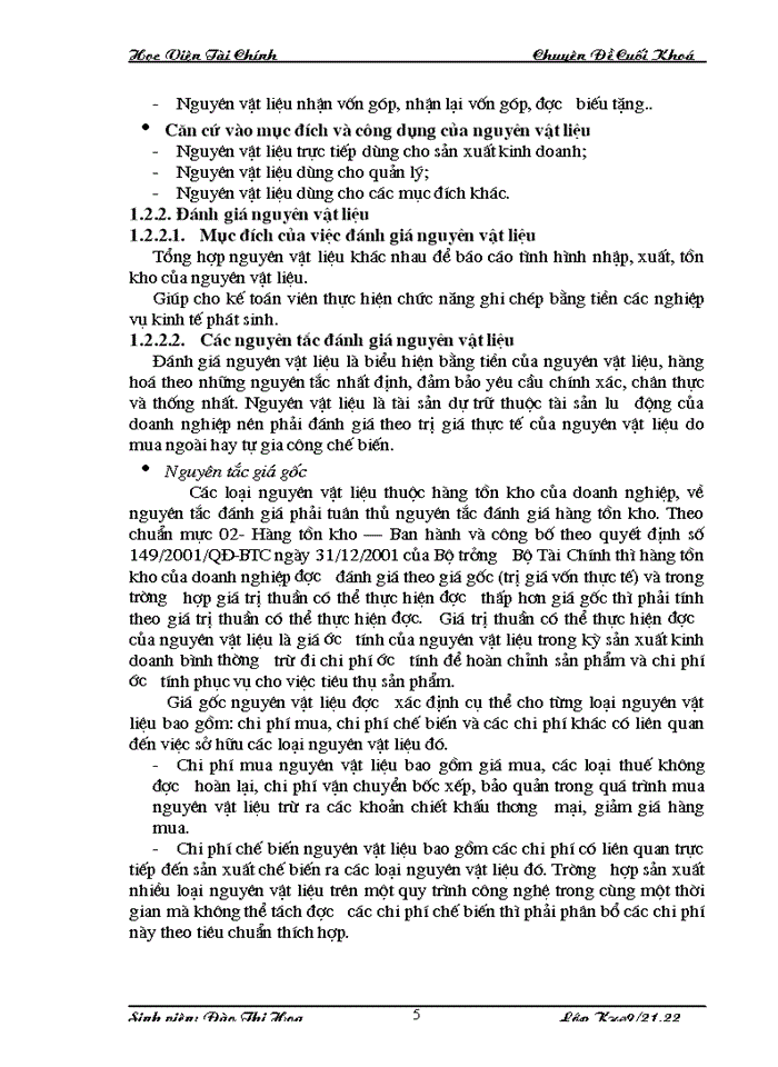 image for page Thực trạng công tác kế toán nguyên vật liệu tại Công ty Cổ phần Dệt Kim Hà Nội