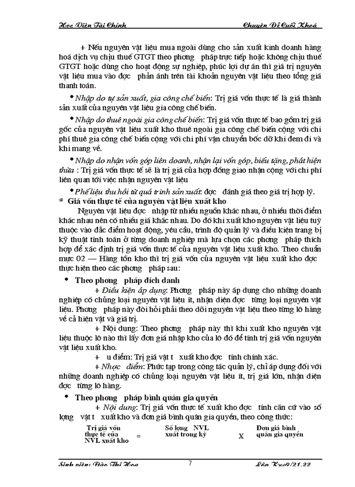 image for page Thực trạng công tác kế toán nguyên vật liệu tại Công ty Cổ phần Dệt Kim Hà Nội