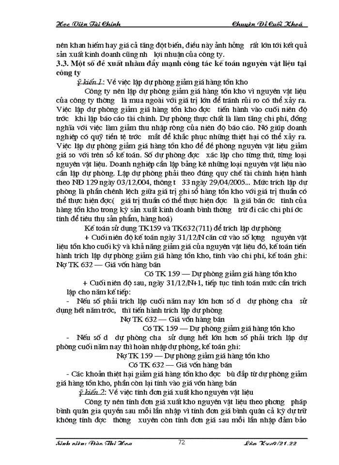 image for page Thực trạng công tác kế toán nguyên vật liệu tại Công ty Cổ phần Dệt Kim Hà Nội